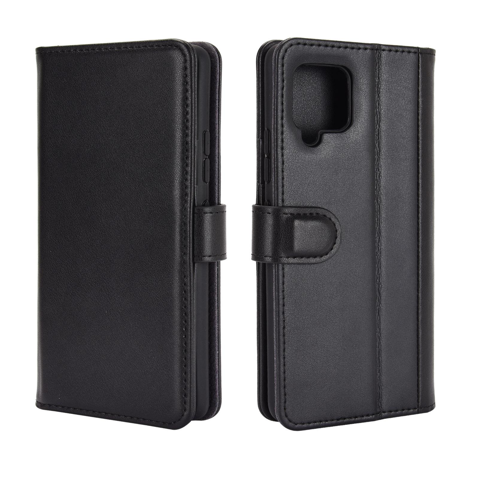 Samsung Galaxy A42 Genuine Leather Wallet Case Black