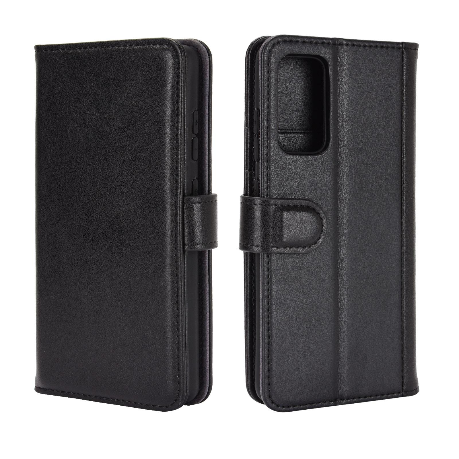 Samsung Galaxy S20 FE Genuine Leather Wallet Case Black