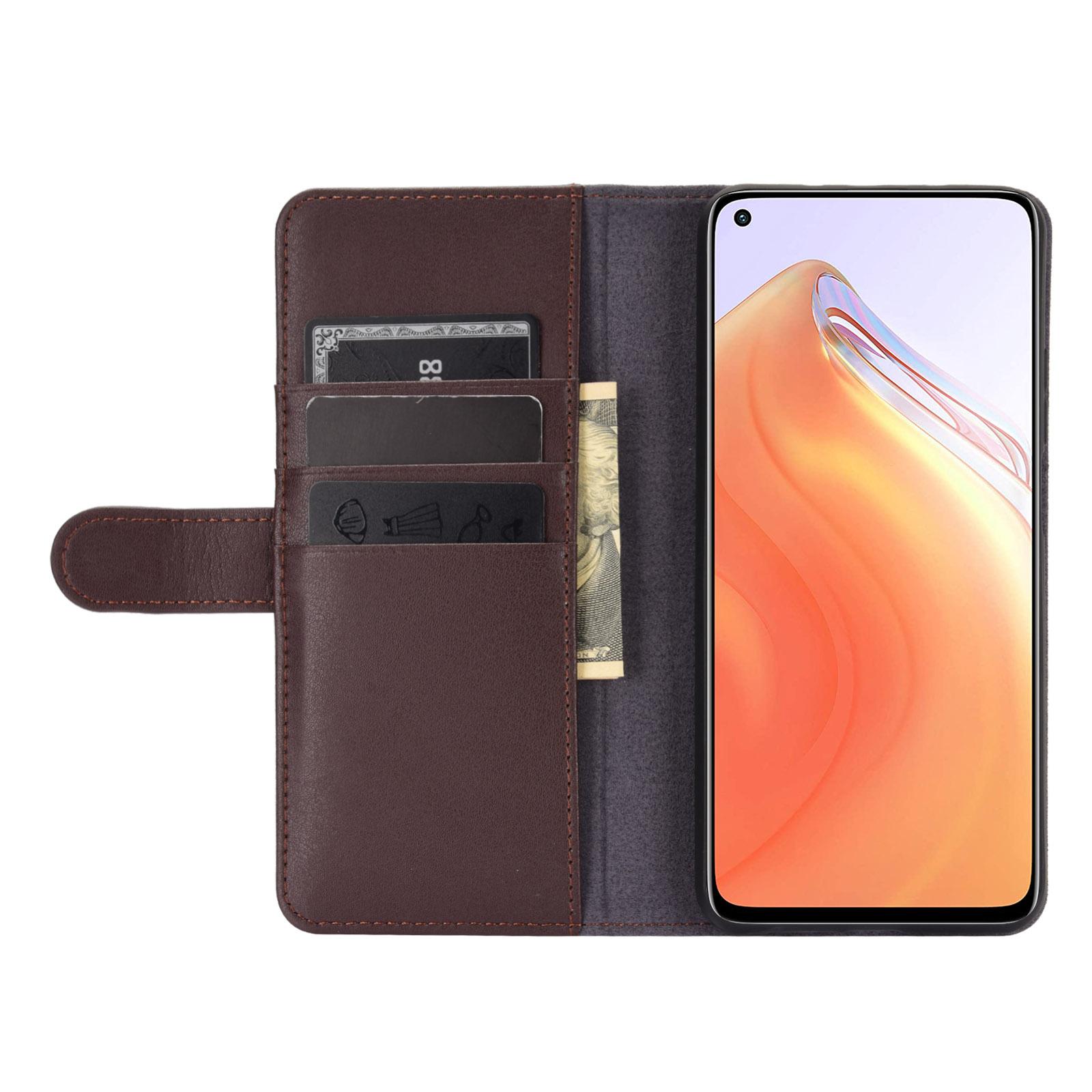 Xiaomi Mi 10T/10T Pro Genuine Leather Wallet Case Brown