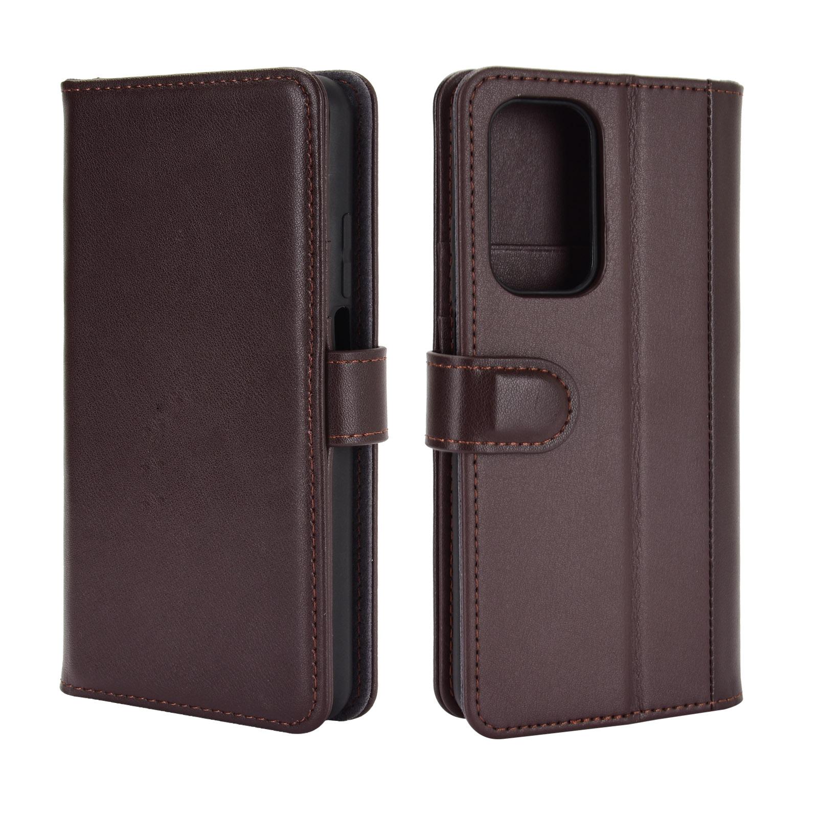 Xiaomi Mi 10T/10T Pro Genuine Leather Wallet Case Brown