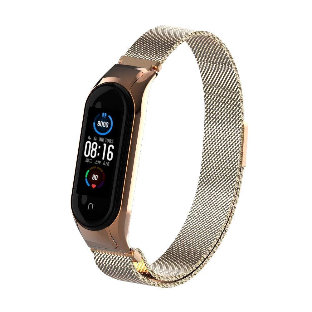 Xiaomi Mi Band 5/6 Milanese Loop Band Rose Gold