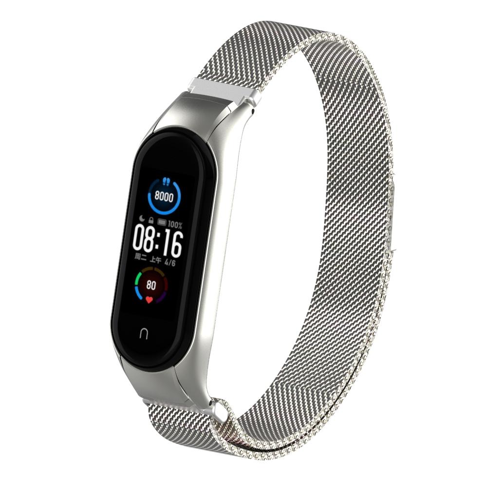 Xiaomi Mi Band 5/6 Milanese Loop Band Silver