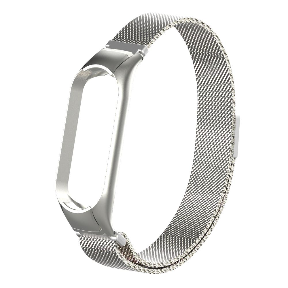 Xiaomi Mi Band 5/Mi Band 6 Milanese Loop Band Silver