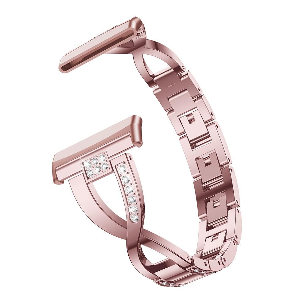 Fitbit Versa 3/Sense Crystal Bracelet Pink