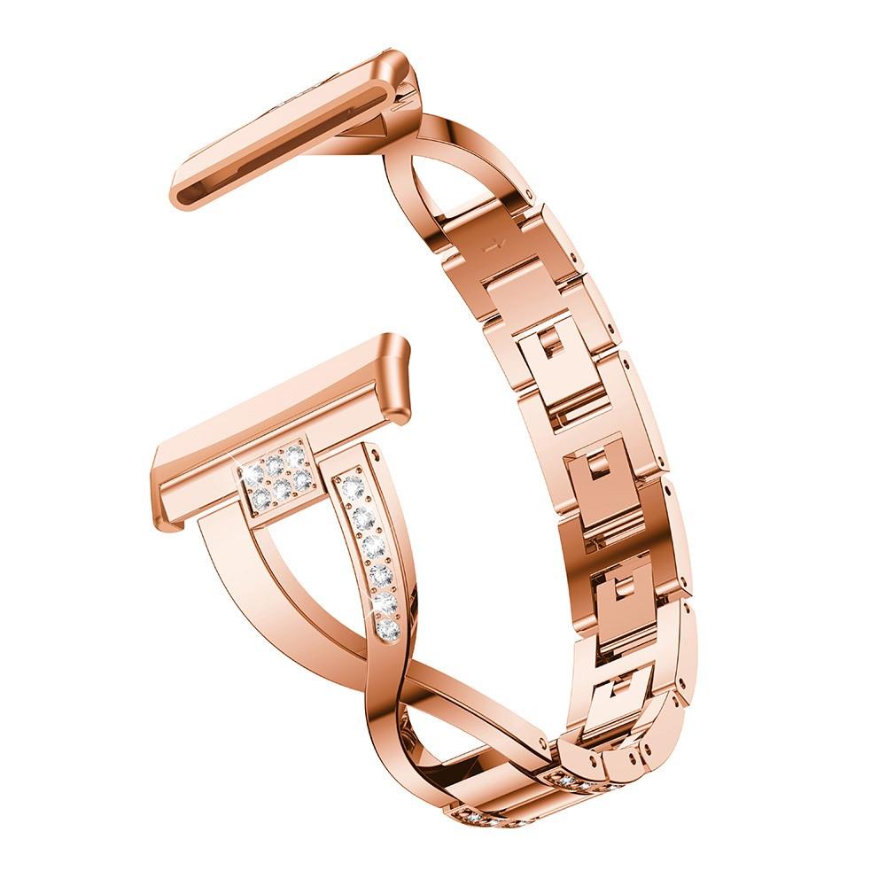 Fitbit Versa 3/Sense Crystal Bracelet Rose Gold
