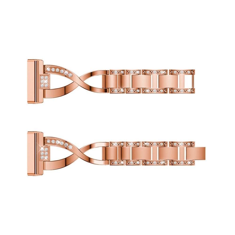 Fitbit Versa 4 Crystal Bracelet Rose Gold