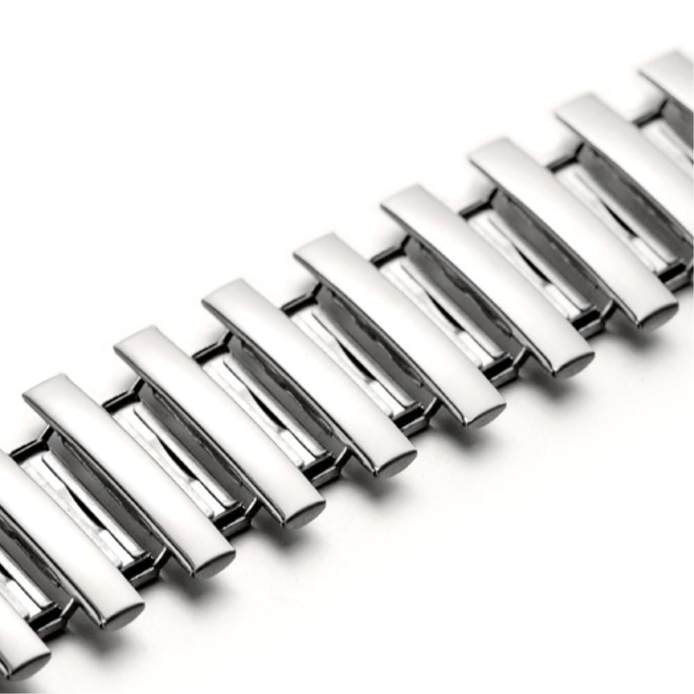 Apple Watch SE 44mm Steel stretch bracelet Silver
