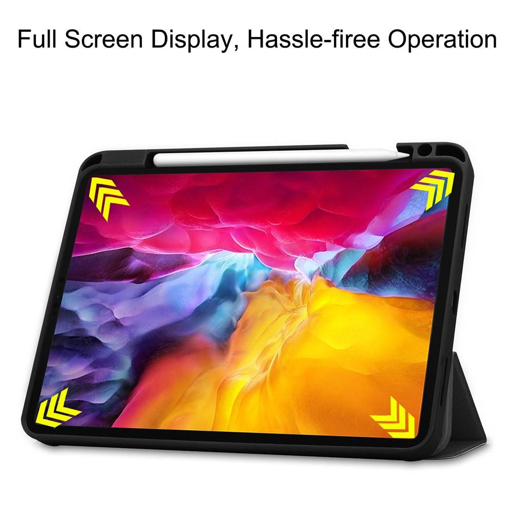 iPad Pro 11 4th Gen (2022) Tri-Fold Cover w. Pen-holder Black