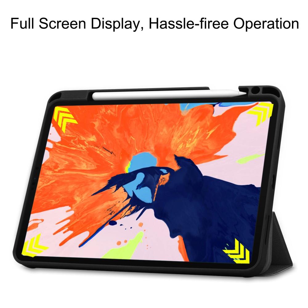 iPad Pro 12.9 3rd Gen (2018)Tri-Fold Cover w. Pen-holder Black