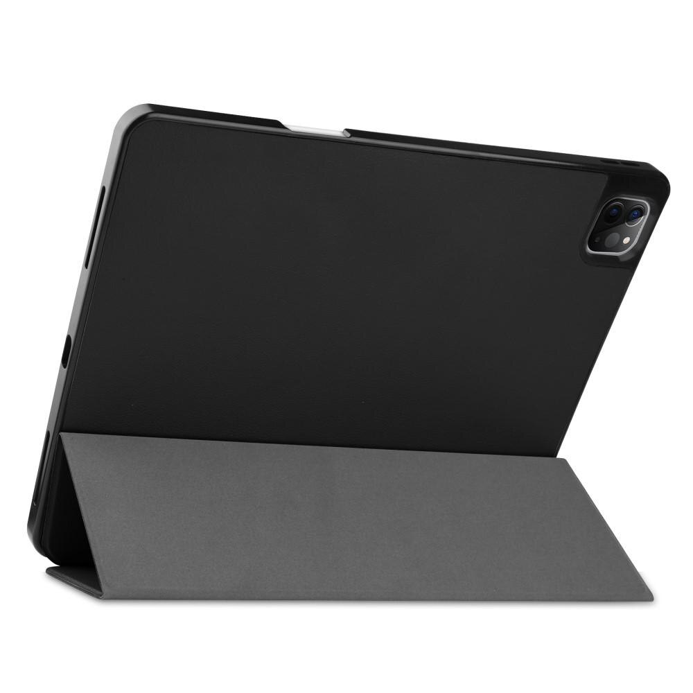 iPad Pro 12.9 6th Gen (2022) Tri-Fold Cover w. Pen-holder Black