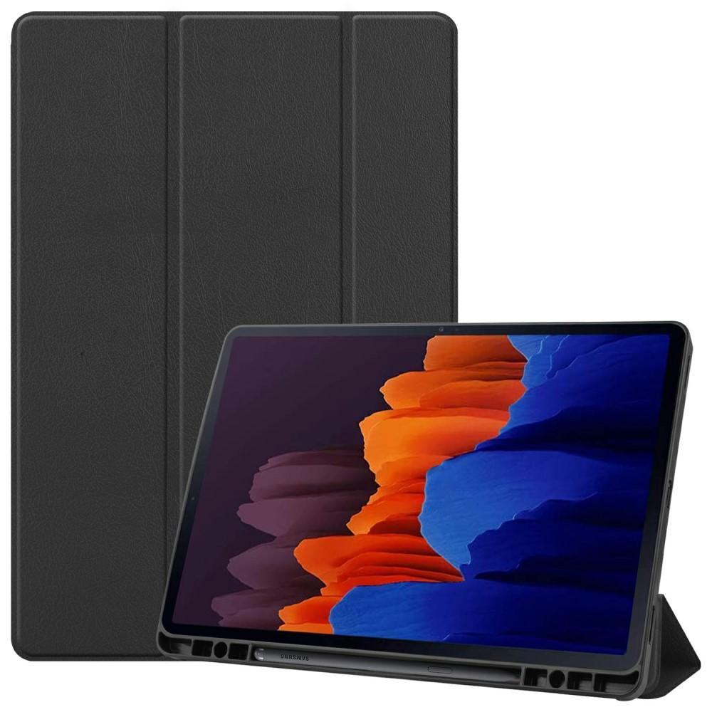 Samsung Galaxy Tab S7 Plus/S8 Plus 12.4 Tri-Fold Cover Black