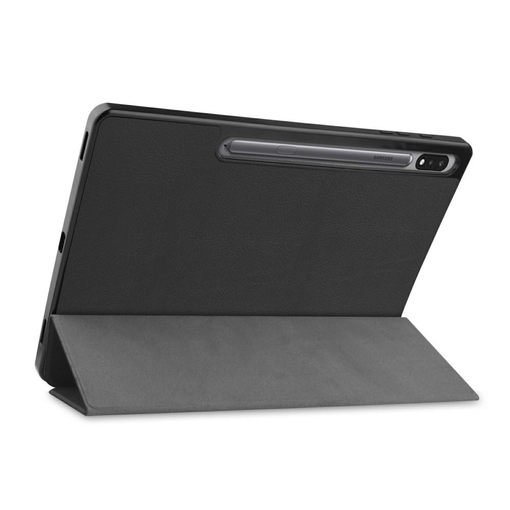 Samsung Galaxy Tab S7 Plus/S8 Plus 12.4 Tri-Fold Cover Black