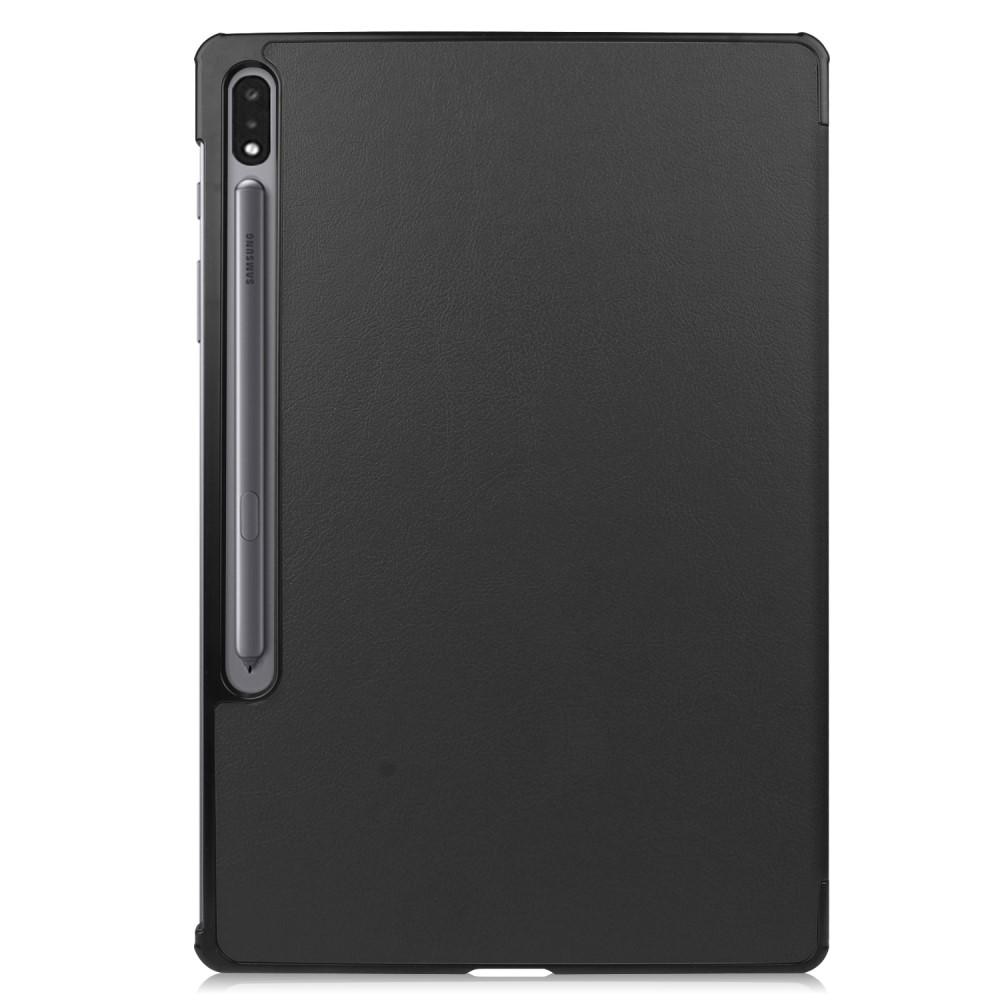 Samsung Galaxy Tab S7 Plus/S8 Plus 12.4 Tri-Fold Cover Black
