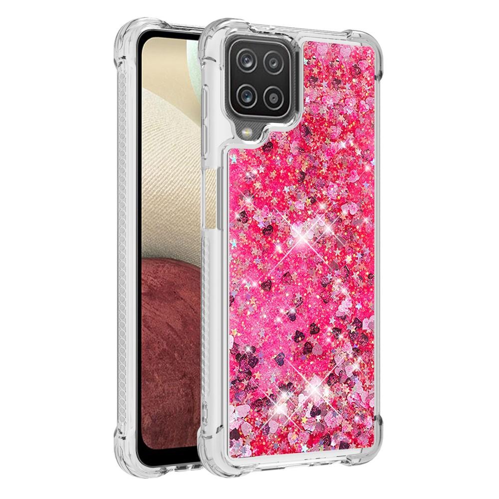 Samsung Galaxy A12 5G Glitter Powder TPU Case Red