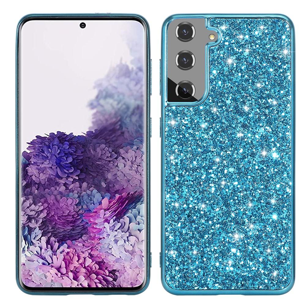 Samsung Galaxy S21 Glitter Case Blue