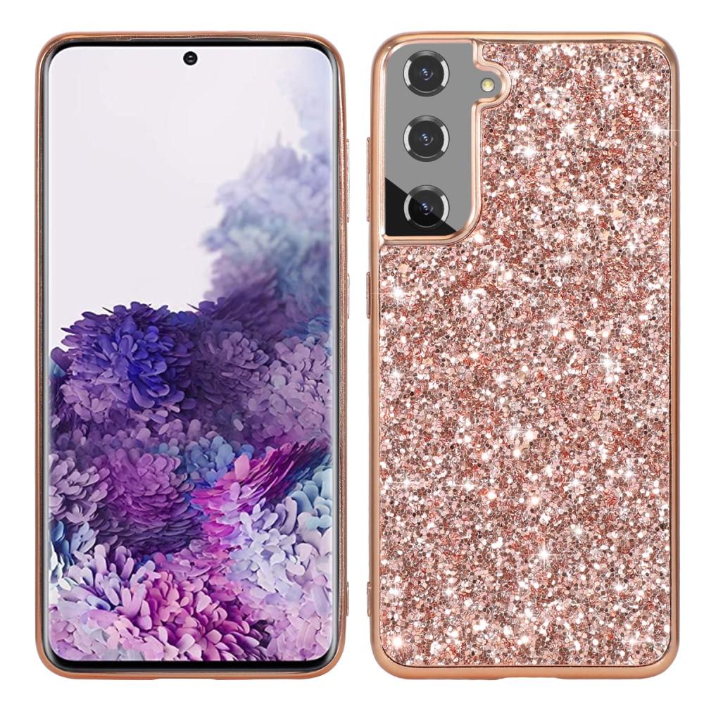 Samsung Galaxy S21 Glitter Case Rose Gold