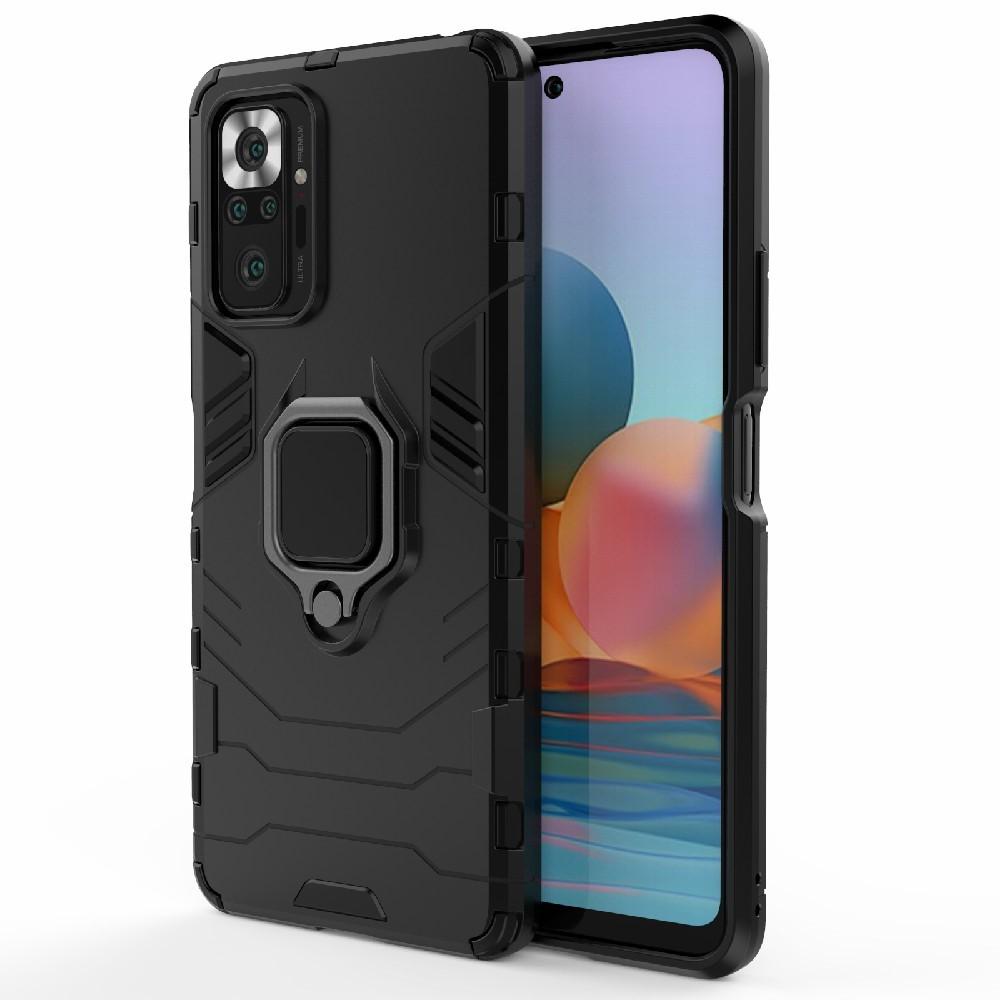 Xiaomi Redmi Note 10 Pro Hybrid Case Tech Ring Black