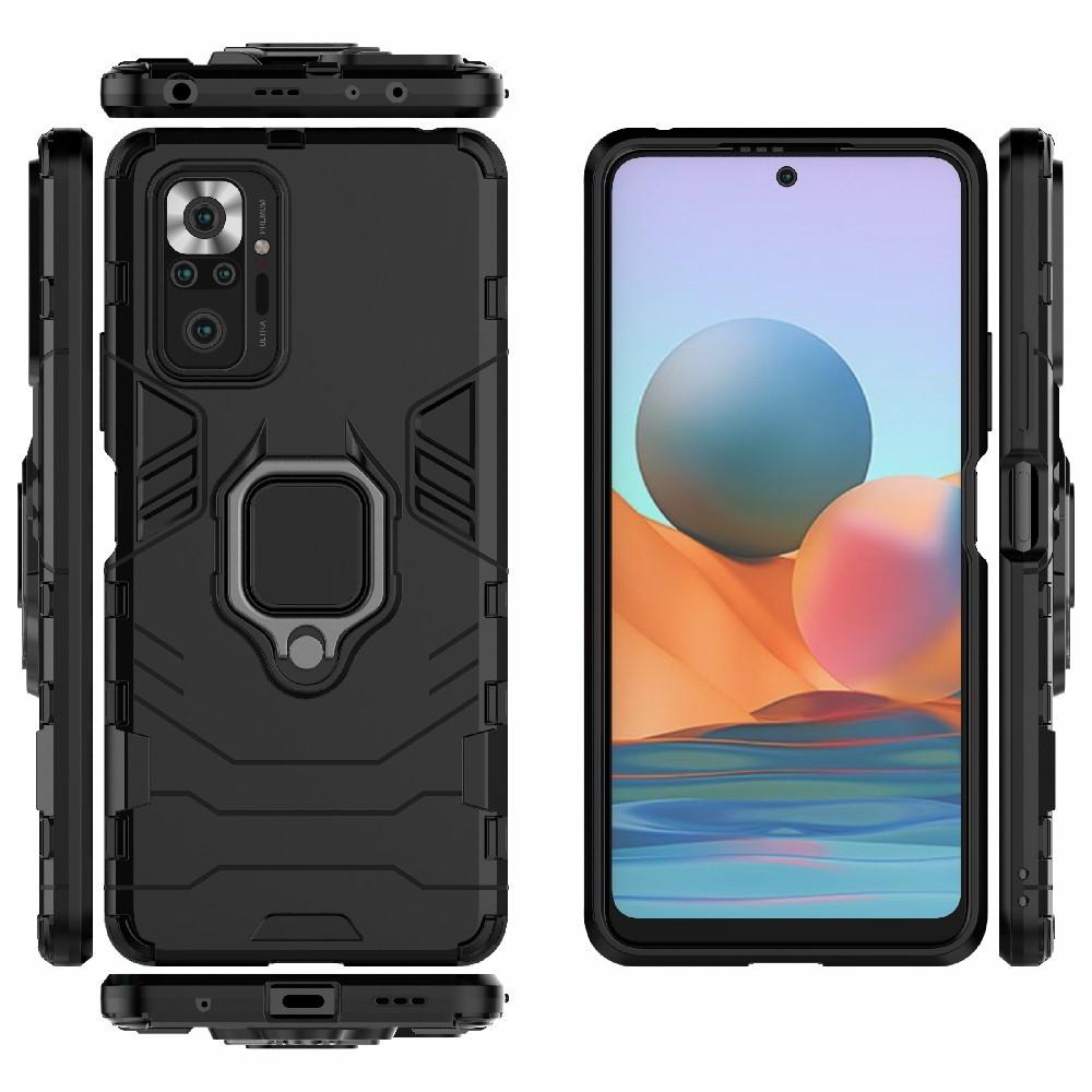 Xiaomi Redmi Note 10 Pro Hybrid Case Tech Ring Black