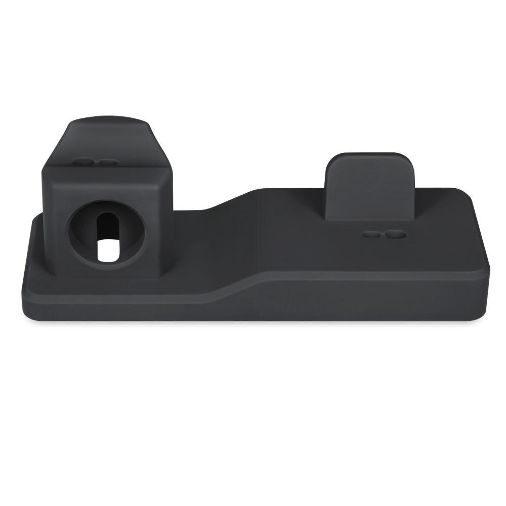 AirPods/Apple Watch/iPhone Charging Stand 3-in-1 Black