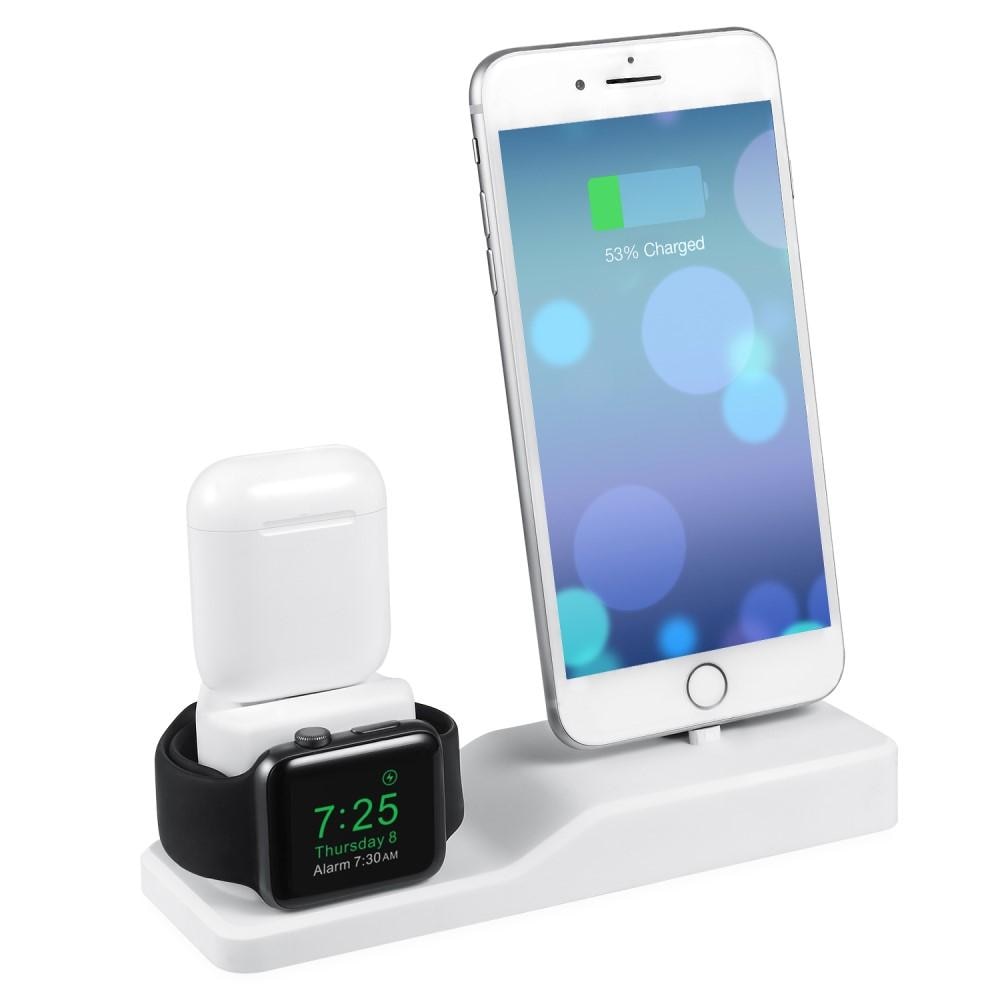 AirPods/Apple Watch/iPhone Charging Stand 3-in-1 White