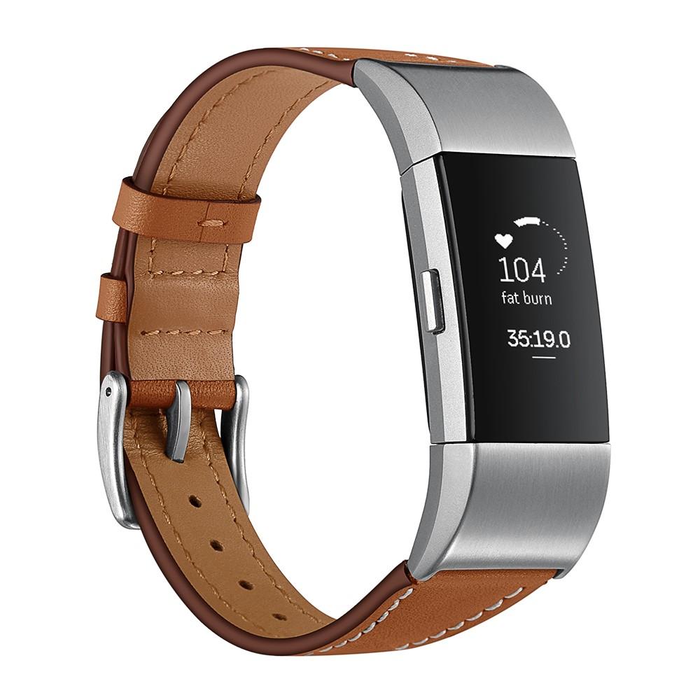 Fitbit Charge 2 Leather Strap Brown