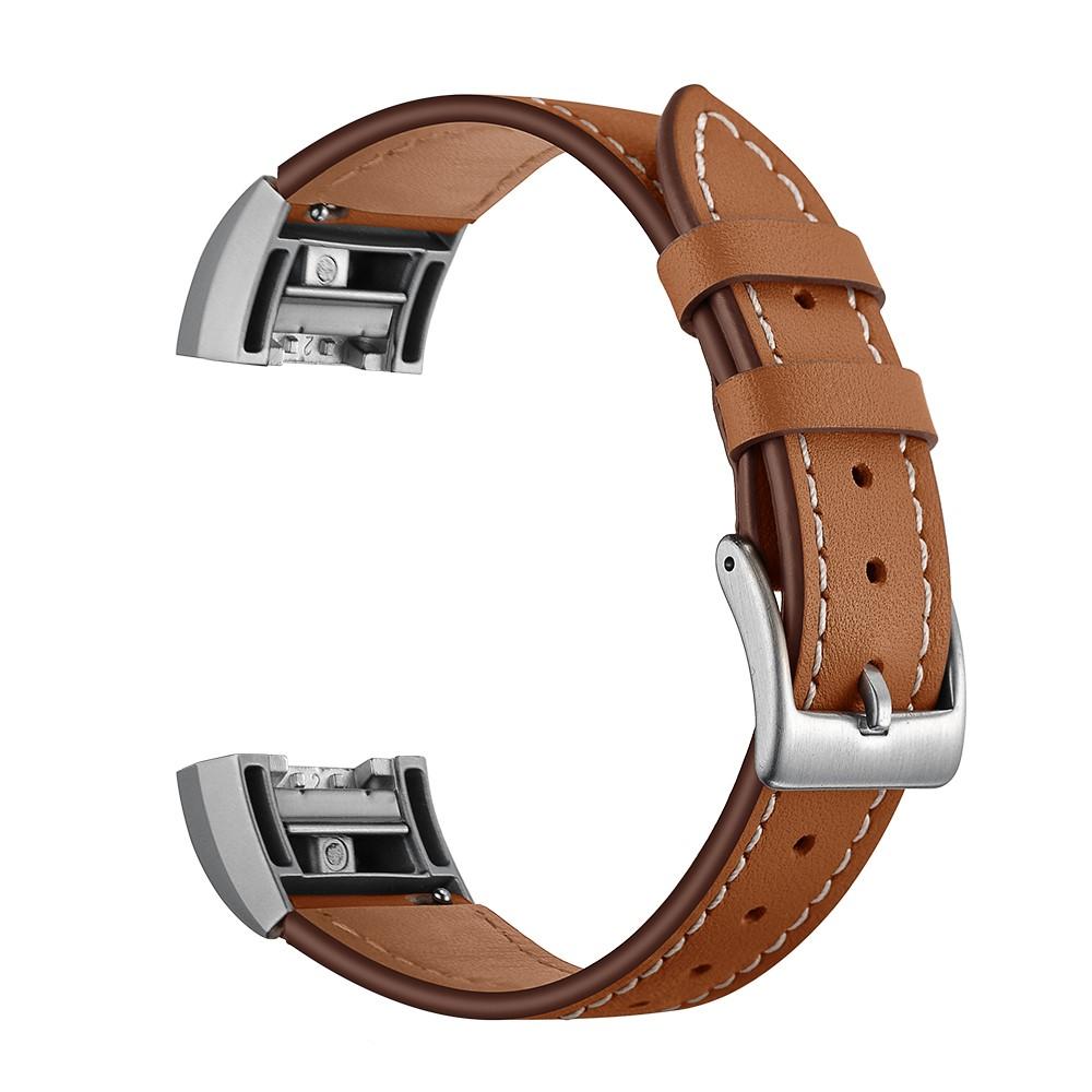 Fitbit Charge 2 Leather Strap Brown