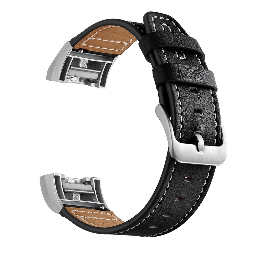 Fitbit Charge 2 Leather Strap Black