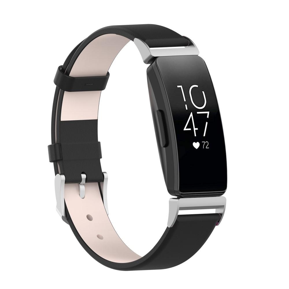 Fitbit Inspire/Inspire 2 Leather Strap Black