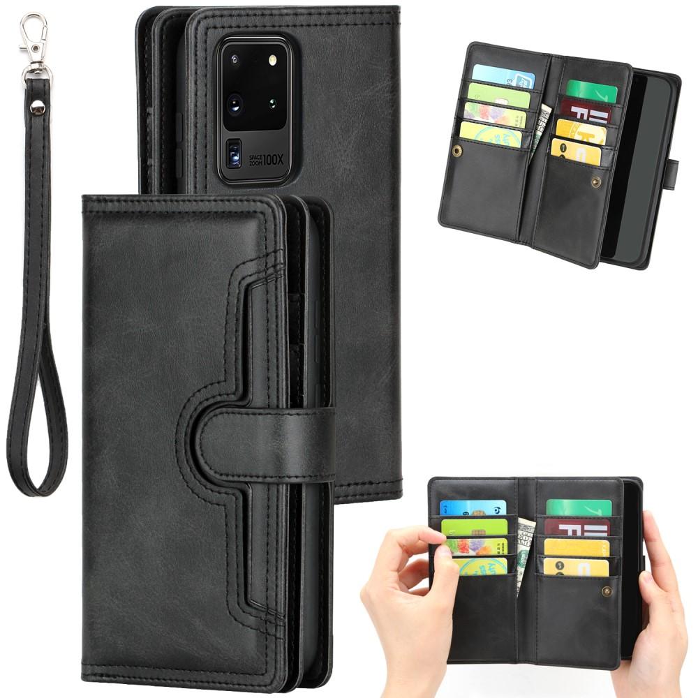 Samsung Galaxy S20 Ultra Multi-slot Leather Cover Black