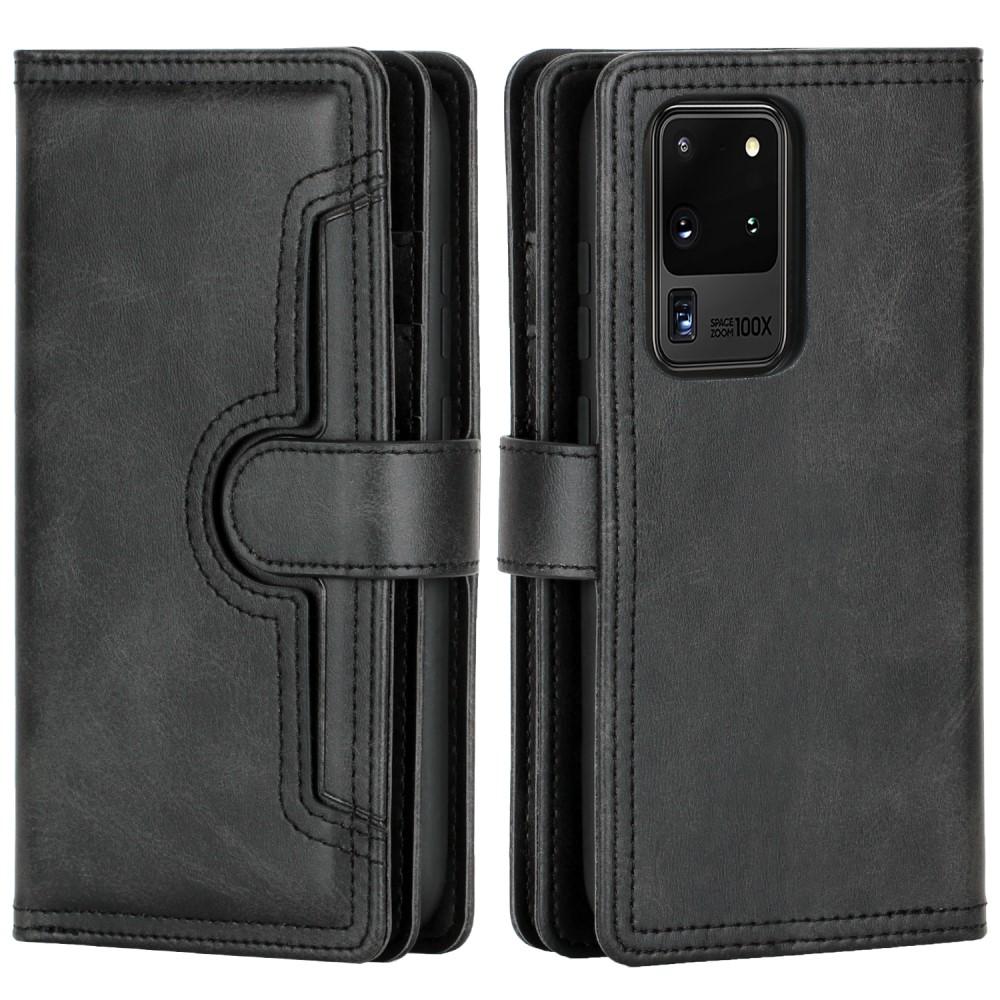 Samsung Galaxy S20 Ultra Multi-slot Leather Cover Black