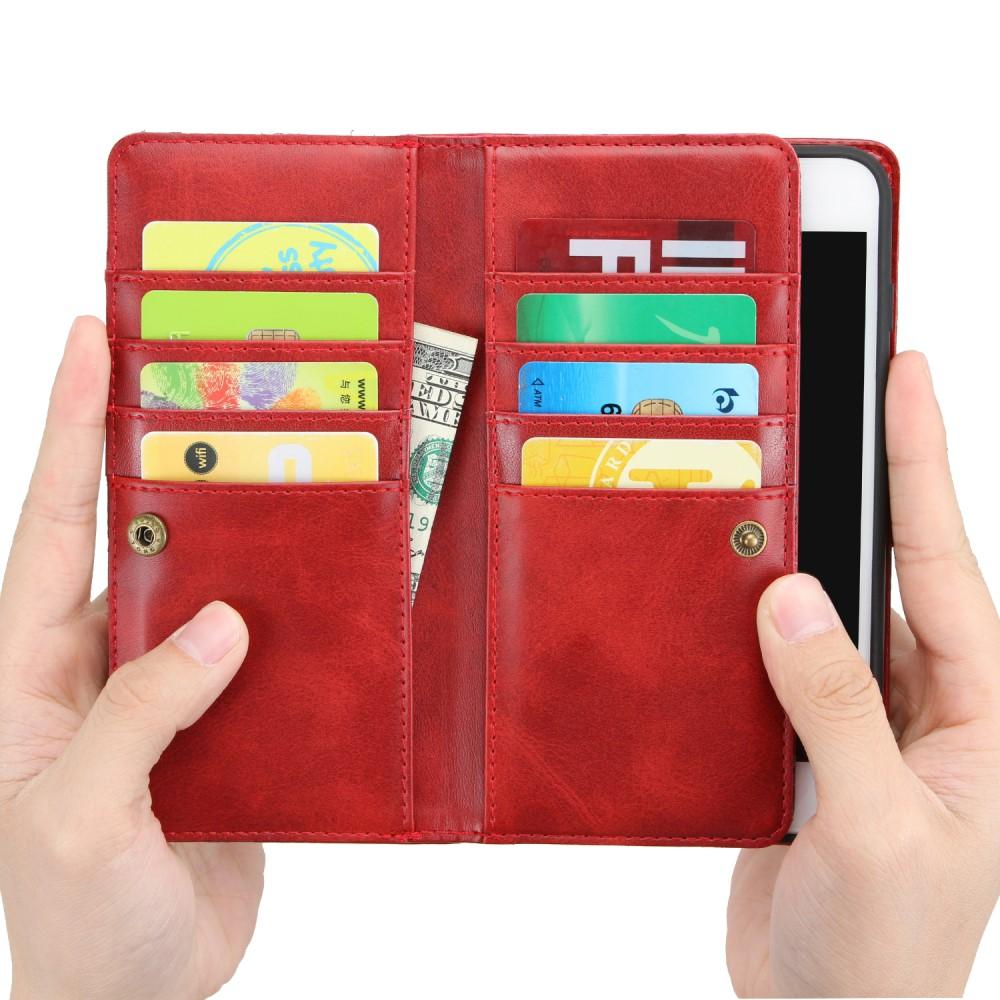 iPhone 8 Multi-slot Leather Cover Red