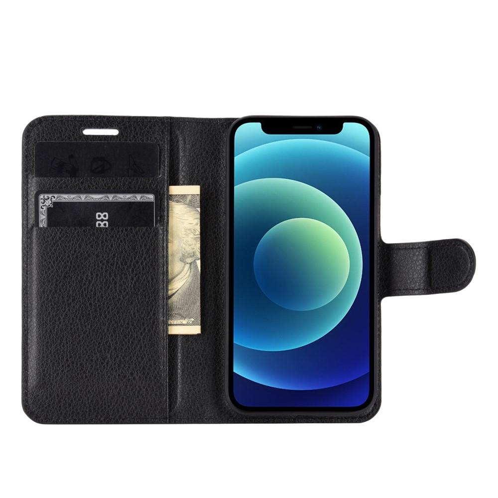 iPhone 12 Mini Wallet Book Cover Black