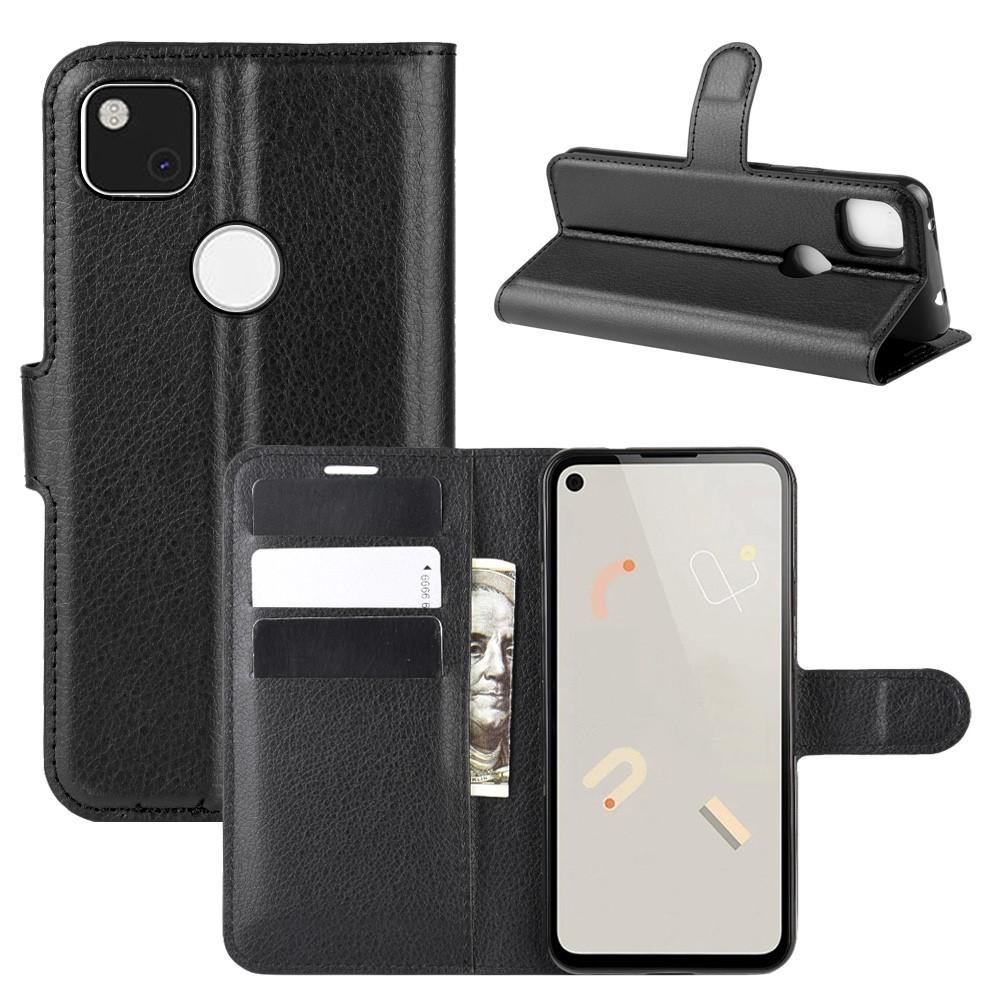 Google Pixel 4a Wallet Book Cover Black