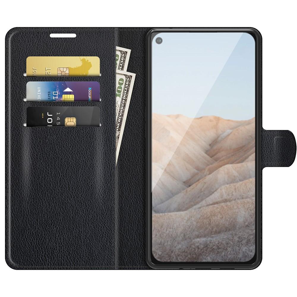 Google Pixel 5a Wallet Book Cover Black