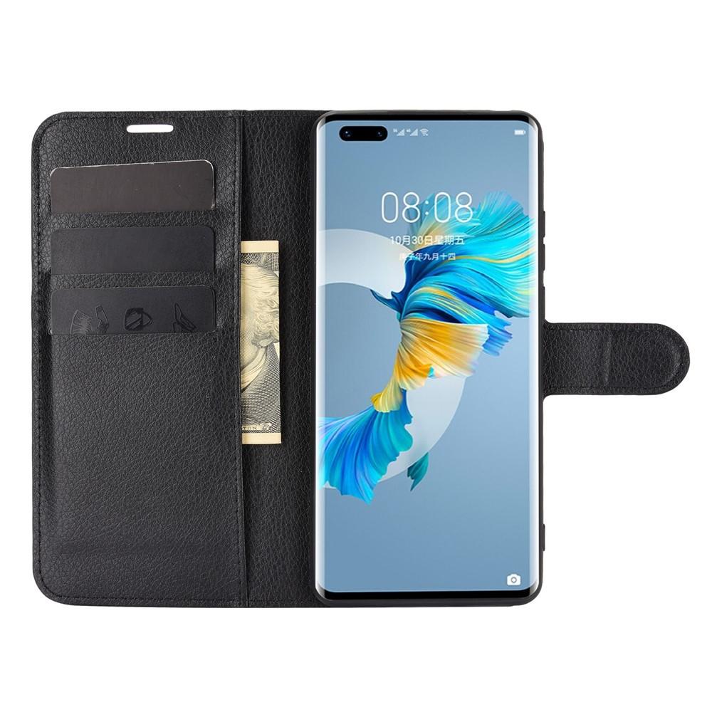 Huawei Mate 40 Pro Wallet Book Cover Black