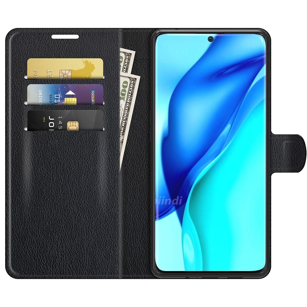 Huawei P50 Pro Wallet Book Cover Black