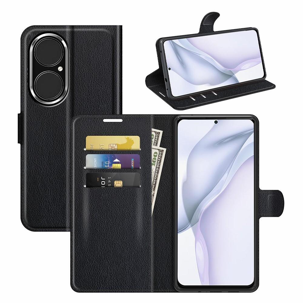 Huawei P50 Wallet Book Cover Black