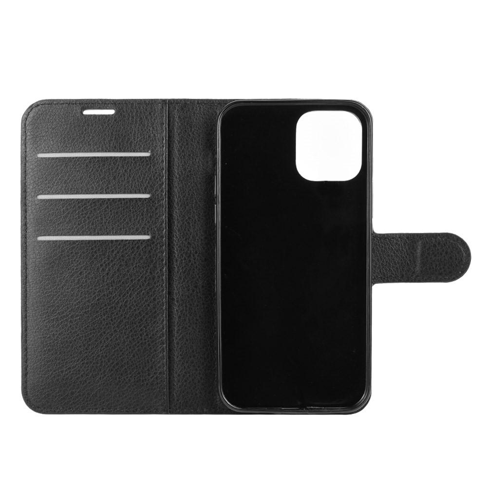 iPhone 12/12 Pro Wallet Book Cover Black