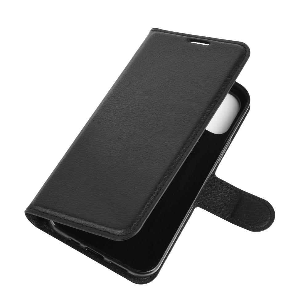iPhone 12/12 Pro Wallet Book Cover Black