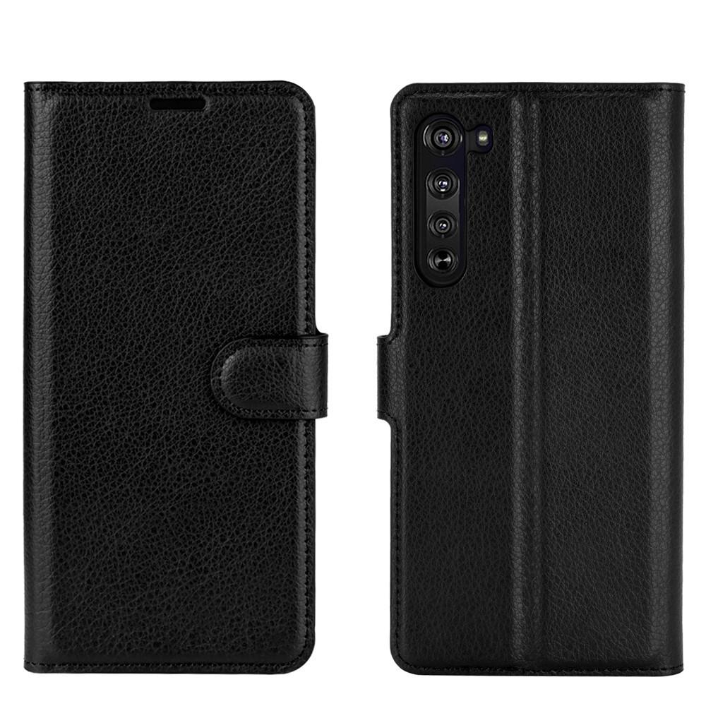 Motorola Edge Wallet Book Cover Black