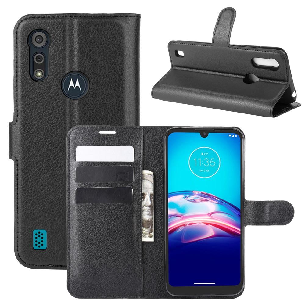 Motorola Moto E6s Wallet Book Cover Black