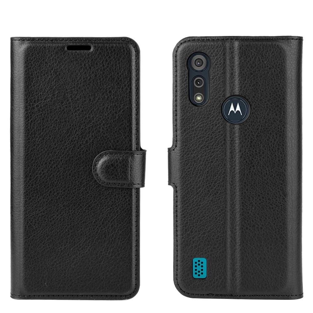 Motorola Moto E6s Wallet Book Cover Black