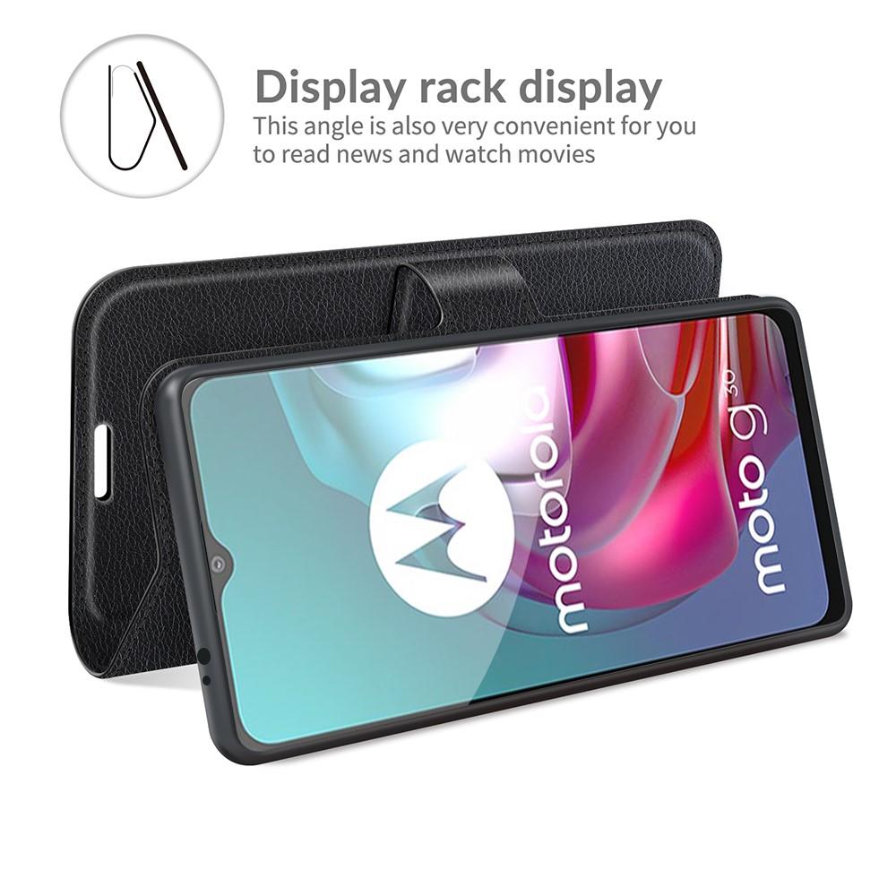 Motorola Moto G10/G20/G30 Wallet Book Cover Black