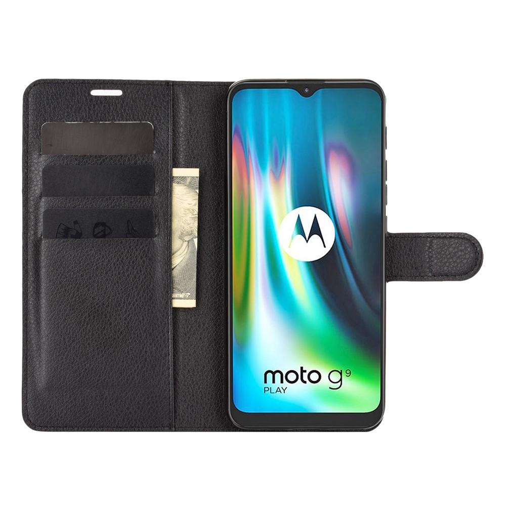 Motorola Moto G9 Play Wallet Book Cover Black