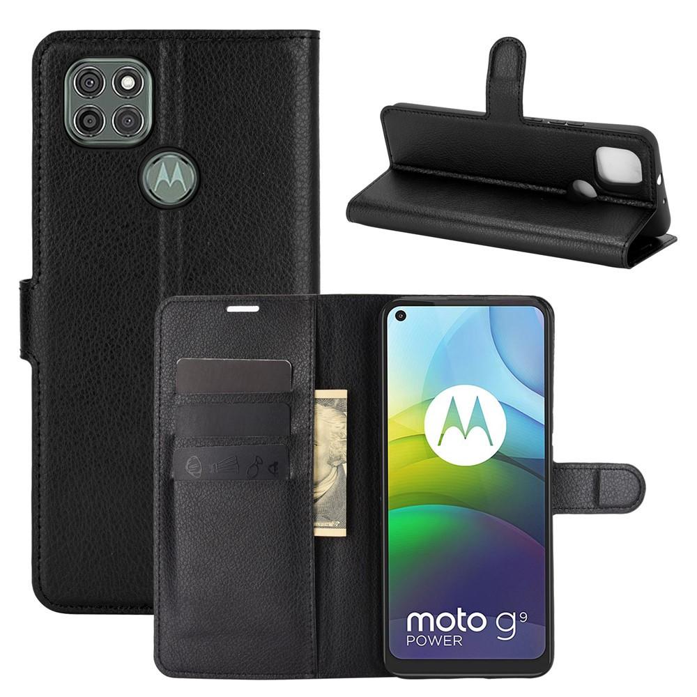 Motorola Moto G9 Power Wallet Book Cover Black