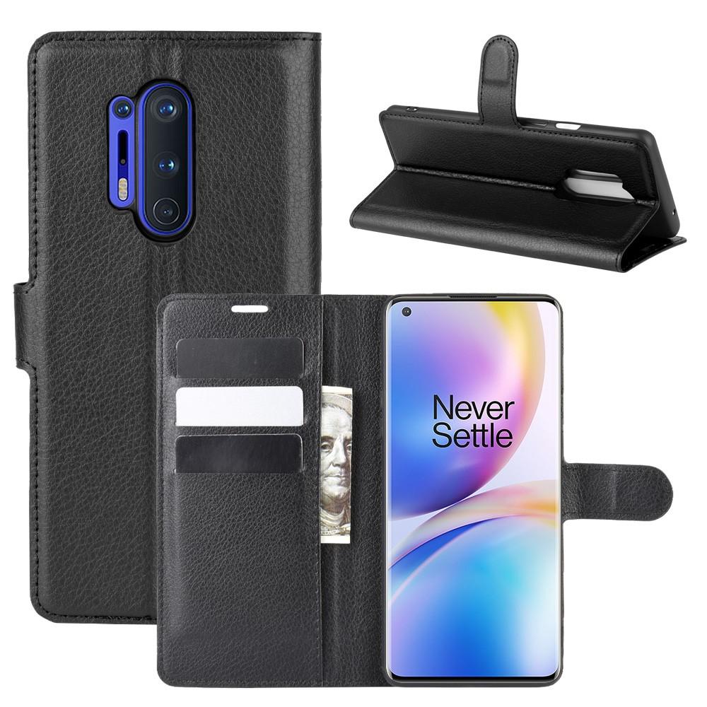 OnePlus 8 Pro Wallet Book Cover Black