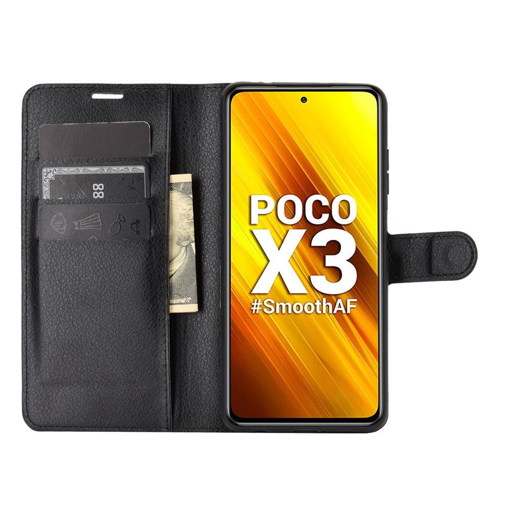 Xiaomi Poco X3 NFC Wallet Book Cover Black