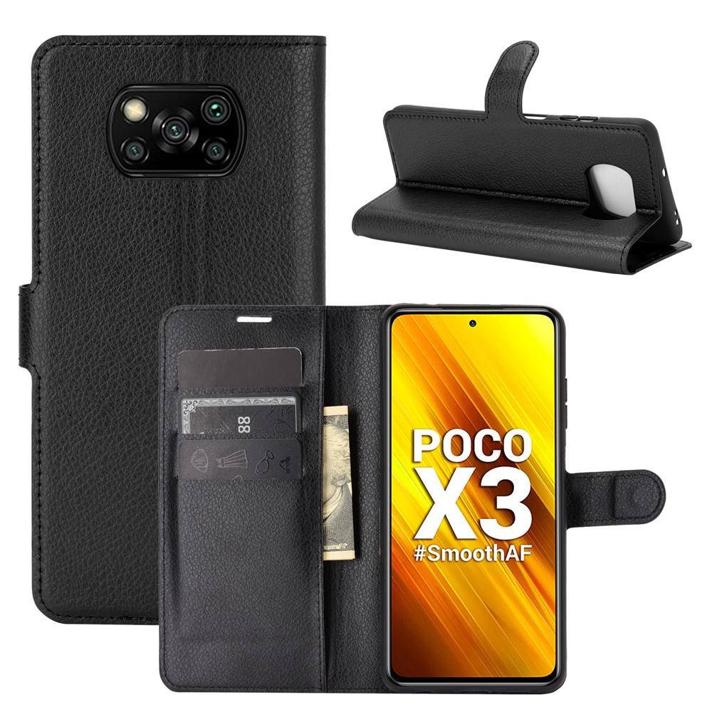 Xiaomi Poco X3 NFC Wallet Book Cover Black
