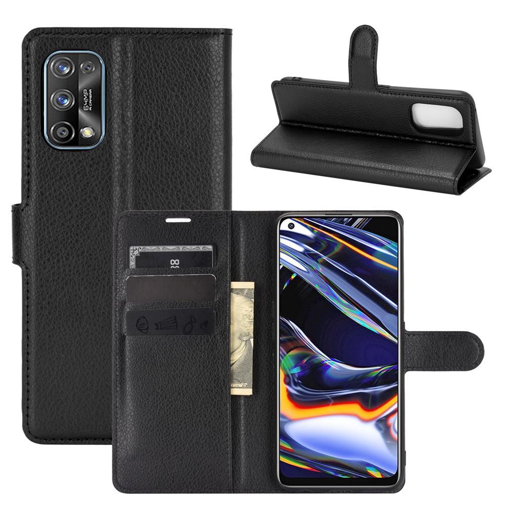 Realme 7 Pro Wallet Book Cover Black