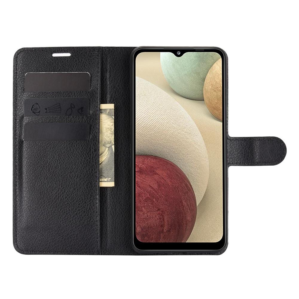 Samsung Galaxy A12 5G Wallet Book Cover Black